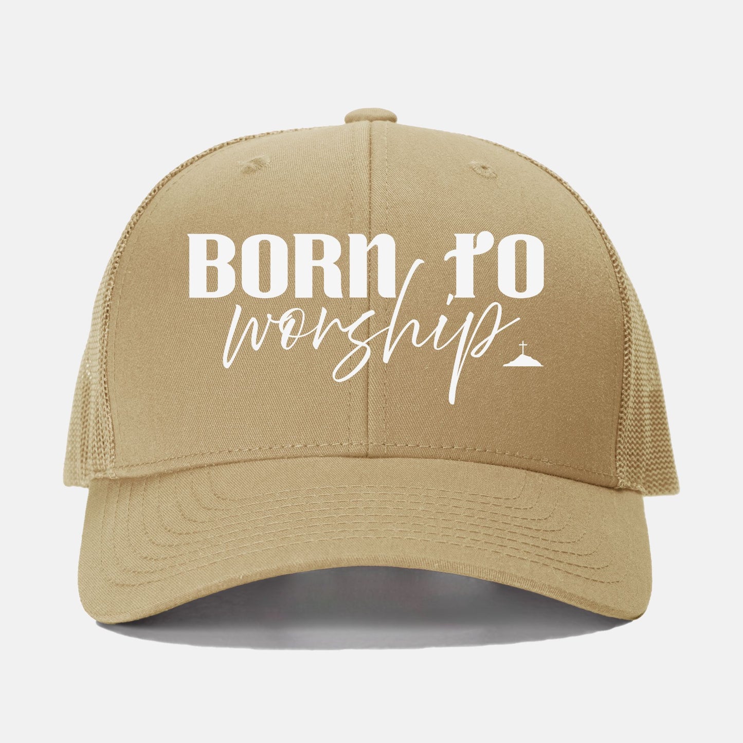 Born to Worship Retro Trucker Hat