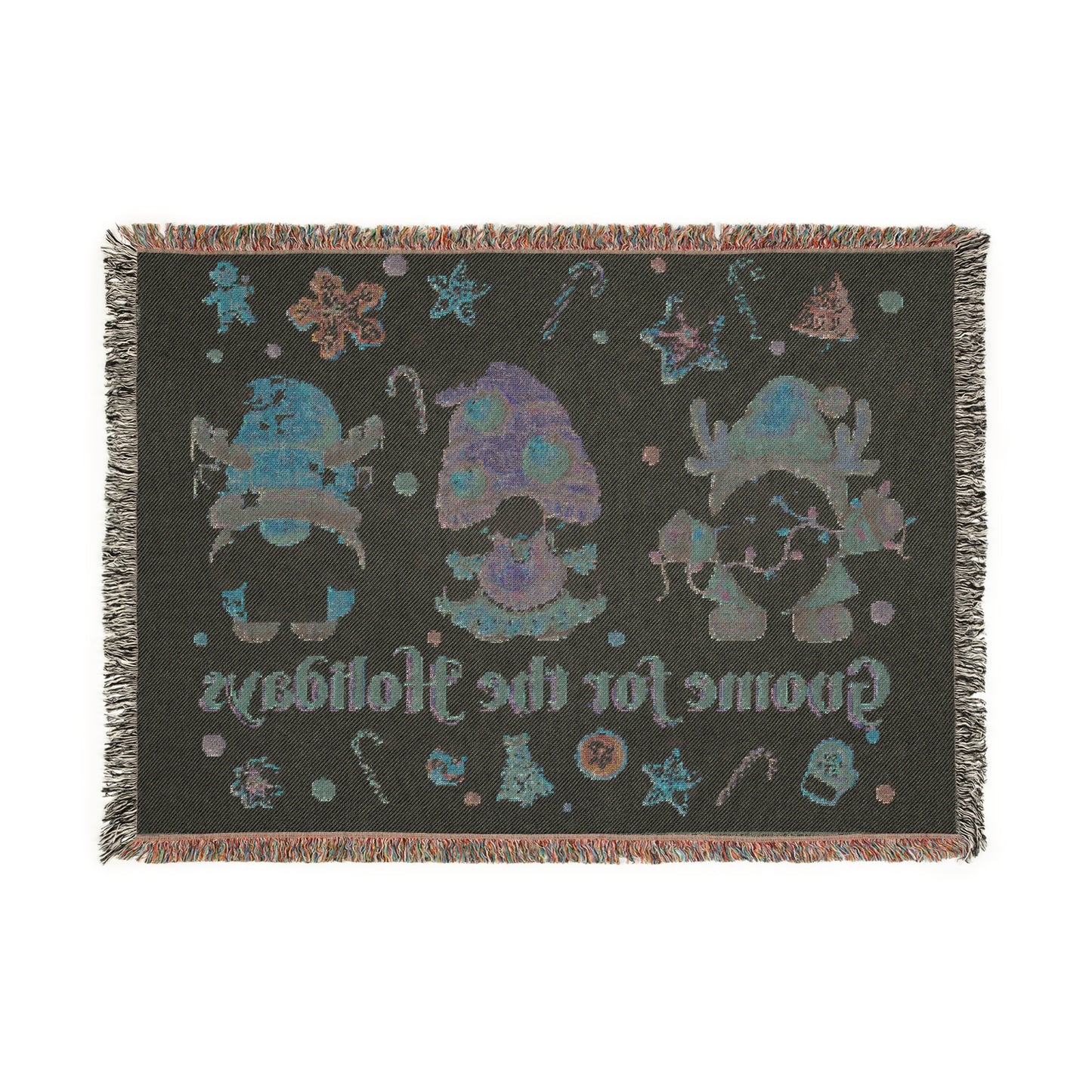 Gnome for the Holidays Woven Blanket