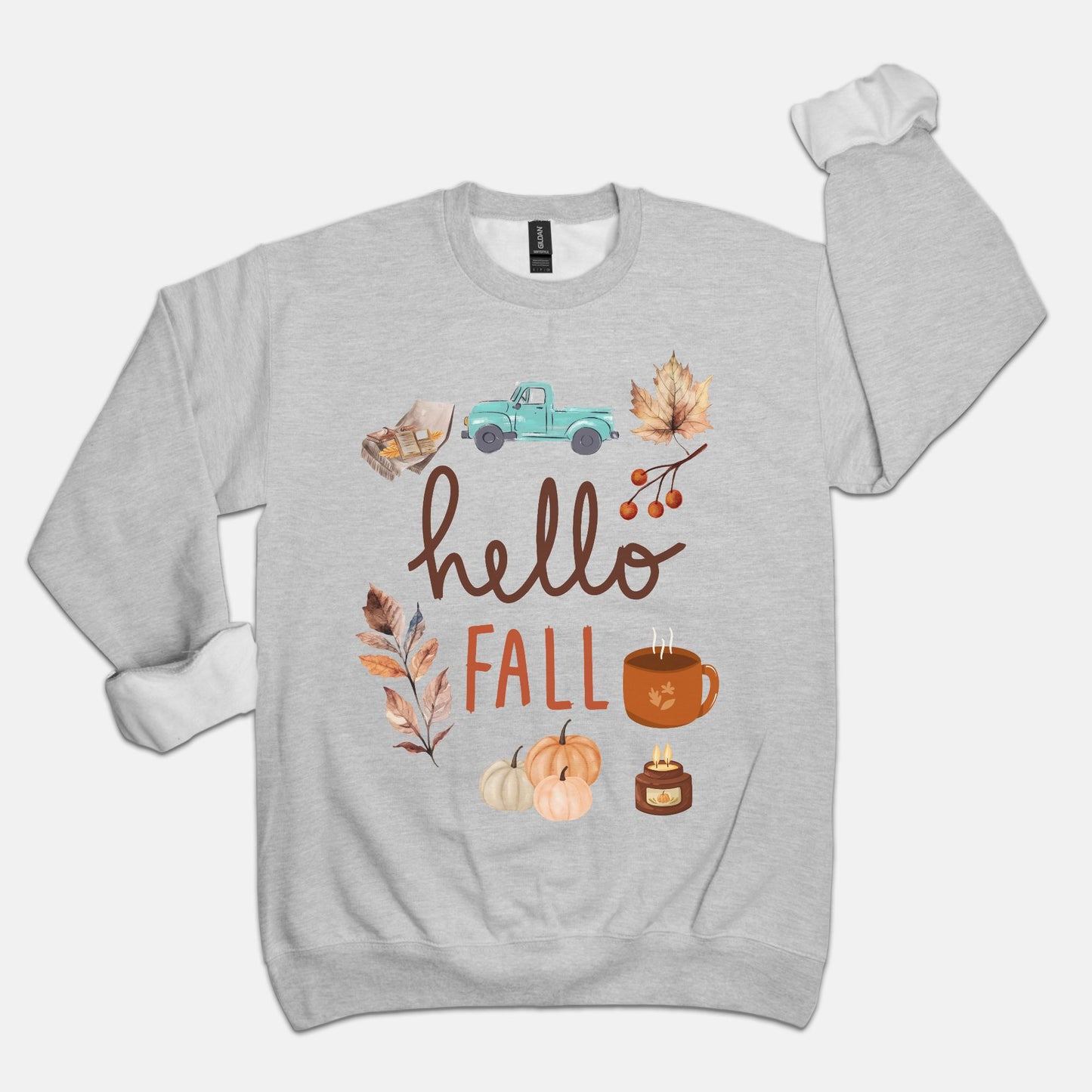 Hello Fall Unisex Crew Neck Sweatshirt