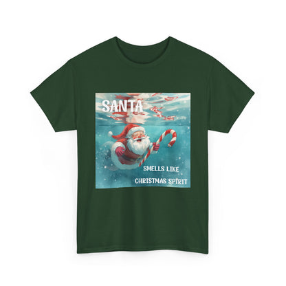 Santa Smells Like Christmas Spirit Tee