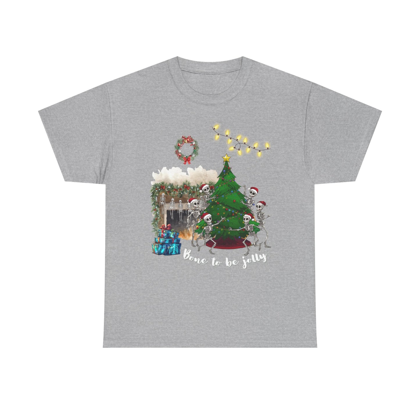 Christmas Radiology T-Shirt - Bone to be Jolly, Xray Skeletons