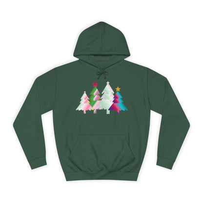 Colorful Holiday Trees Hoodie