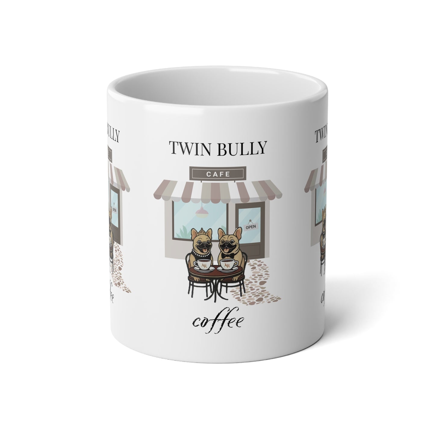 Jumbo Mug - Twin Bully Coffee Cafe 20oz