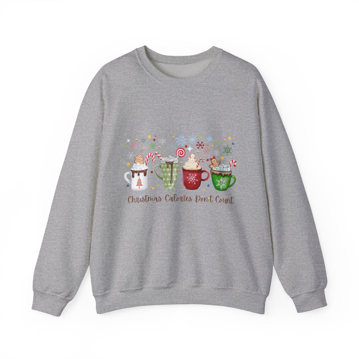 Christmas Calories Don’t Count Sweatshirt Cozy Holiday Crewneck