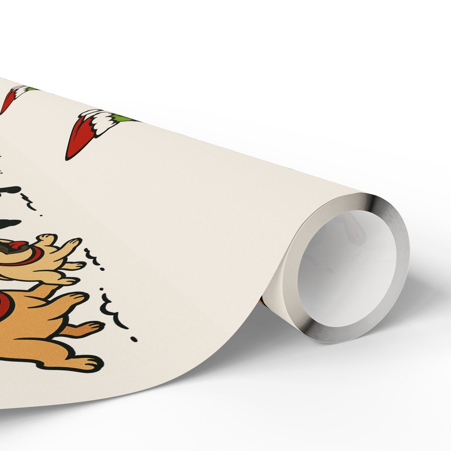 Exclusive Twin Bully Whimsical Holiday Wrapping Paper