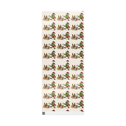 Exclusive Twin Bully Whimsical Holiday Wrapping Paper