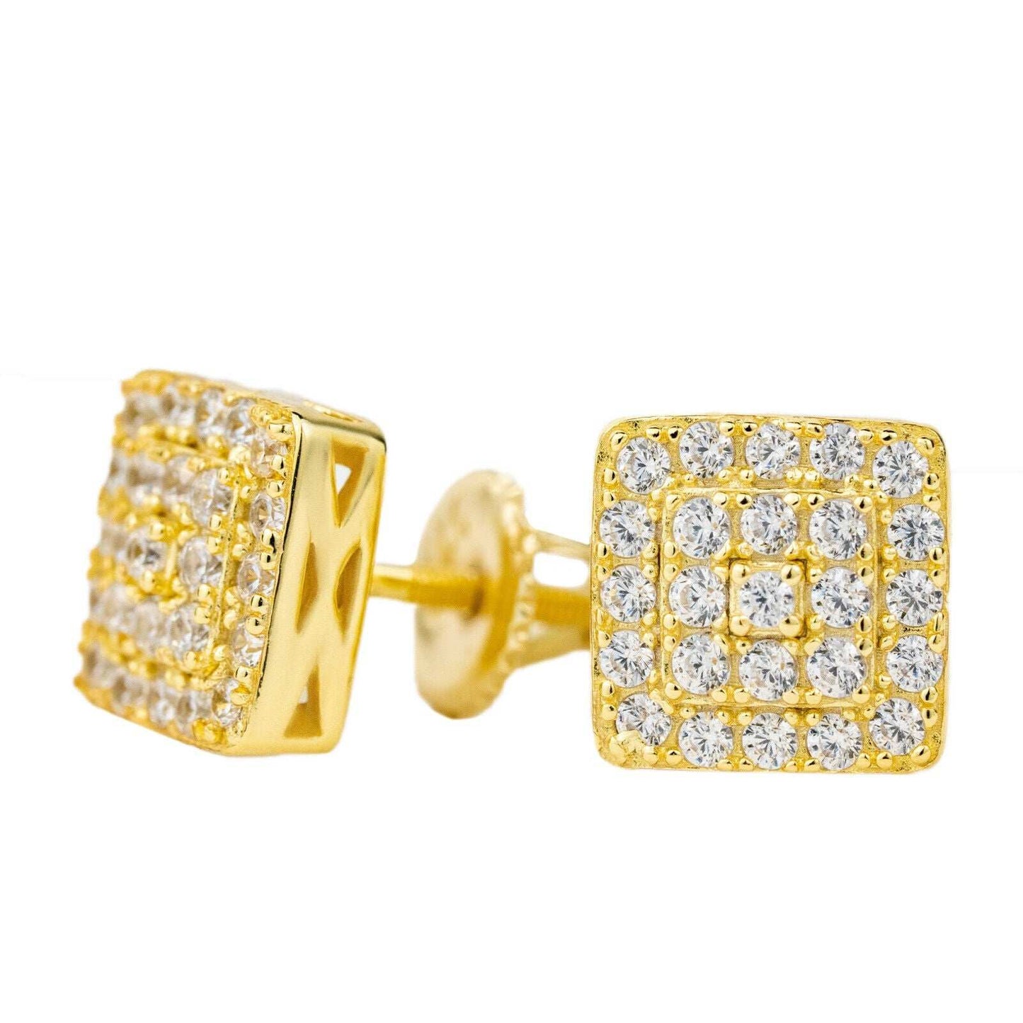 Square Shaped Stud Earrings