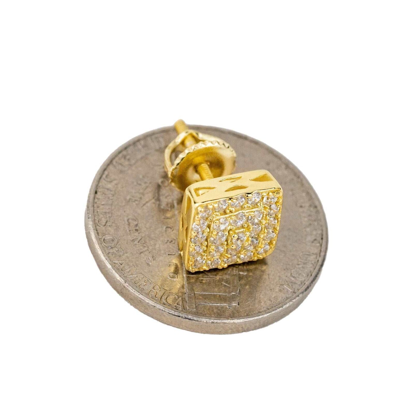 Square Shaped Stud Earrings