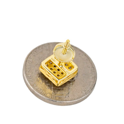Square Shaped Stud Earrings