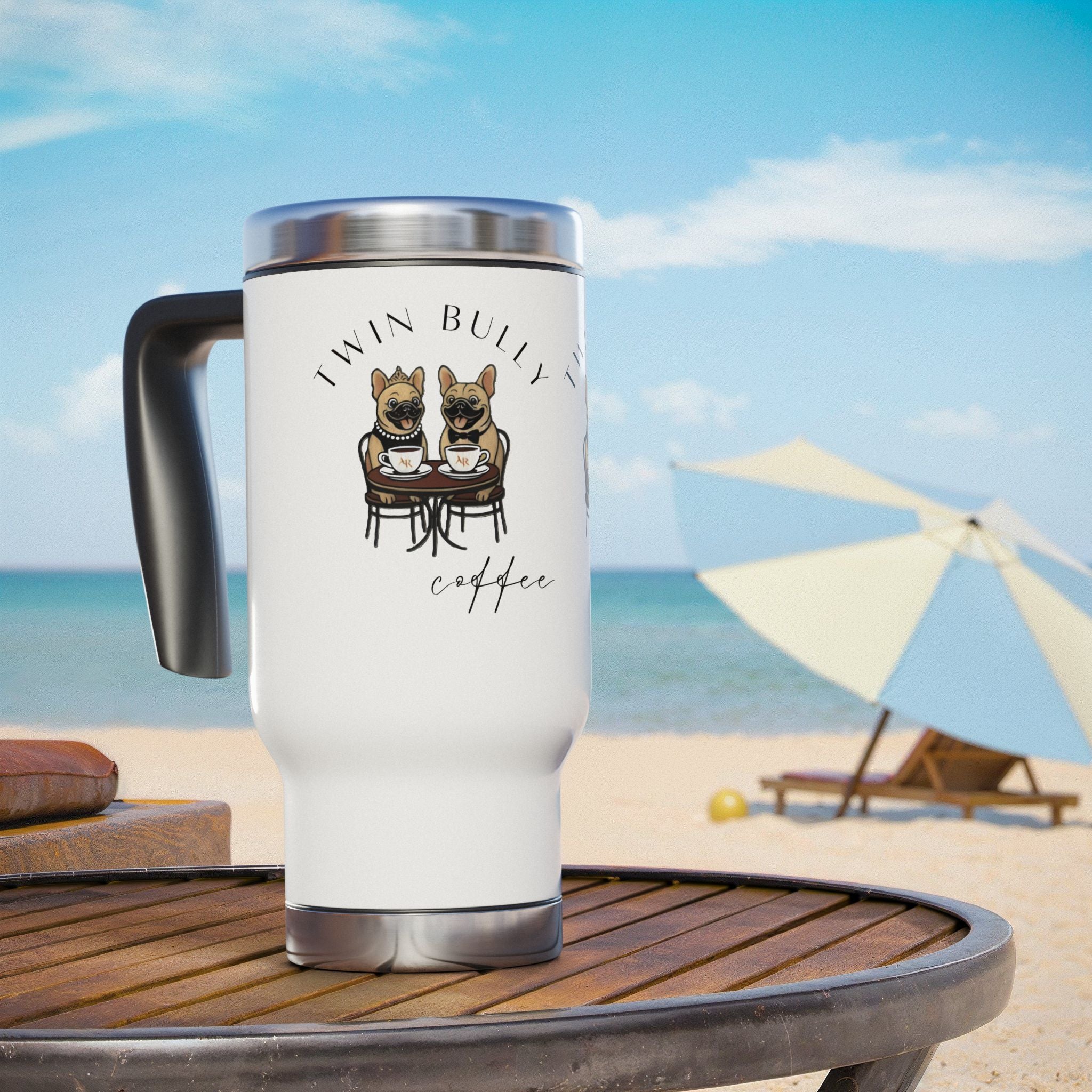 Twin Bully Coffee Travel Mug