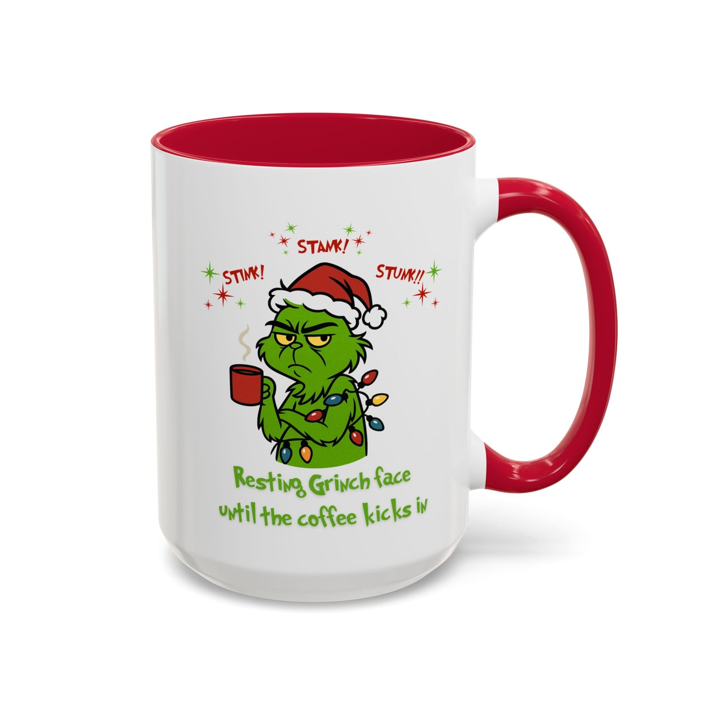 Colorful Grinchy Holiday Mug