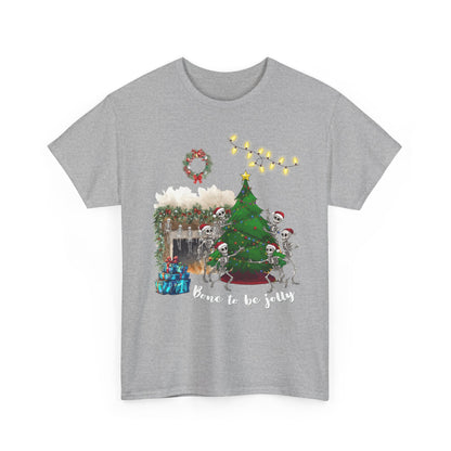 Christmas Radiology T-Shirt - Bone to be Jolly, Xray Skeletons