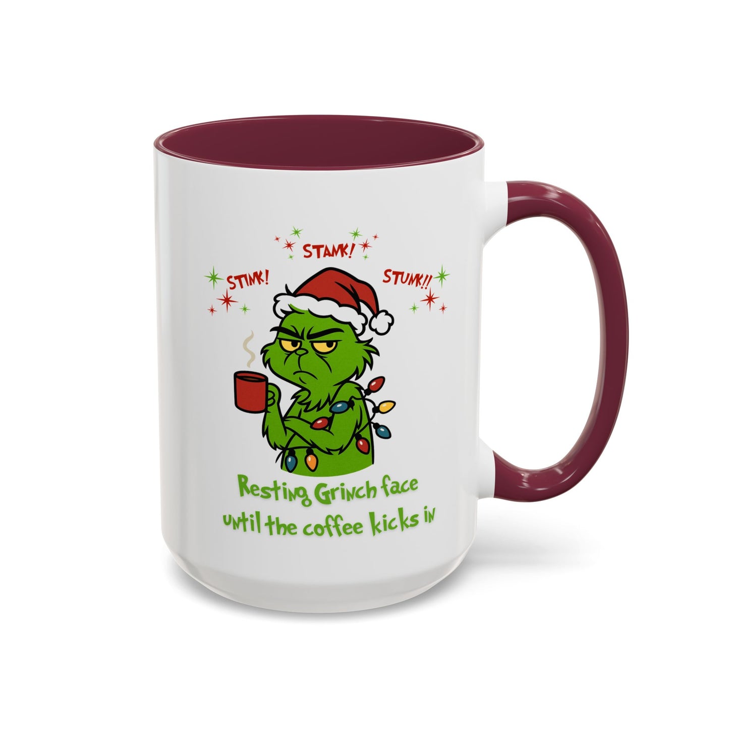 Colorful Grinchy Holiday Mug