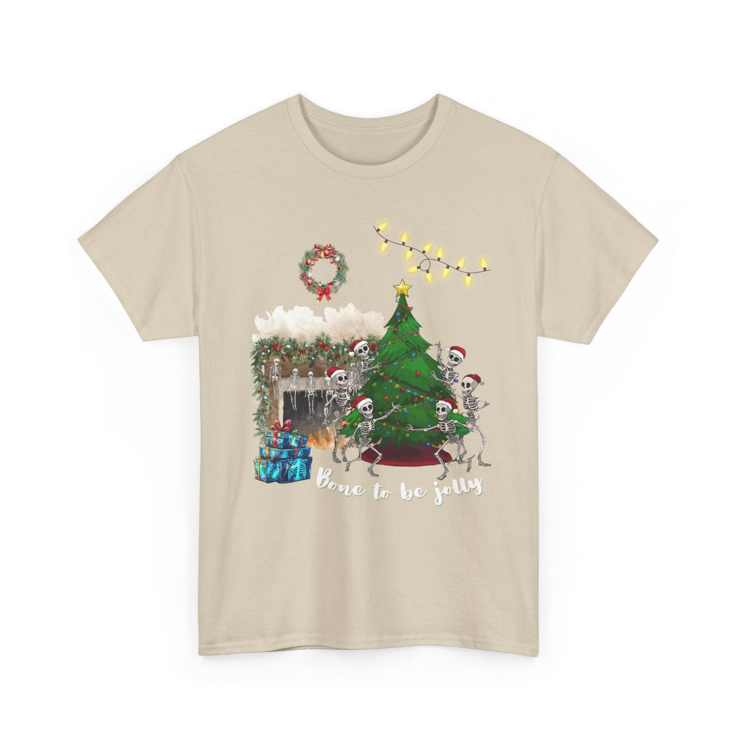 Christmas Radiology T-Shirt - Bone to be Jolly, Xray Skeletons