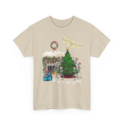 Christmas Radiology T-Shirt - Bone to be Jolly, Xray Skeletons