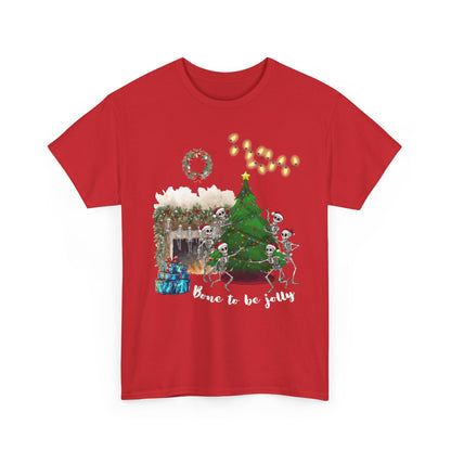 Christmas Radiology T-Shirt - Bone to be Jolly, Xray Skeletons