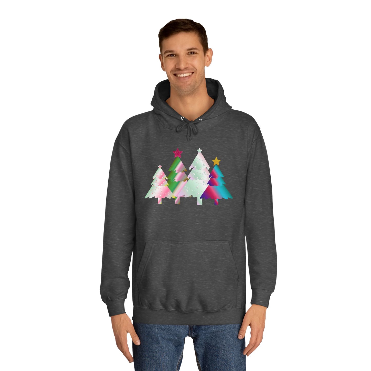 Colorful Holiday Trees Hoodie