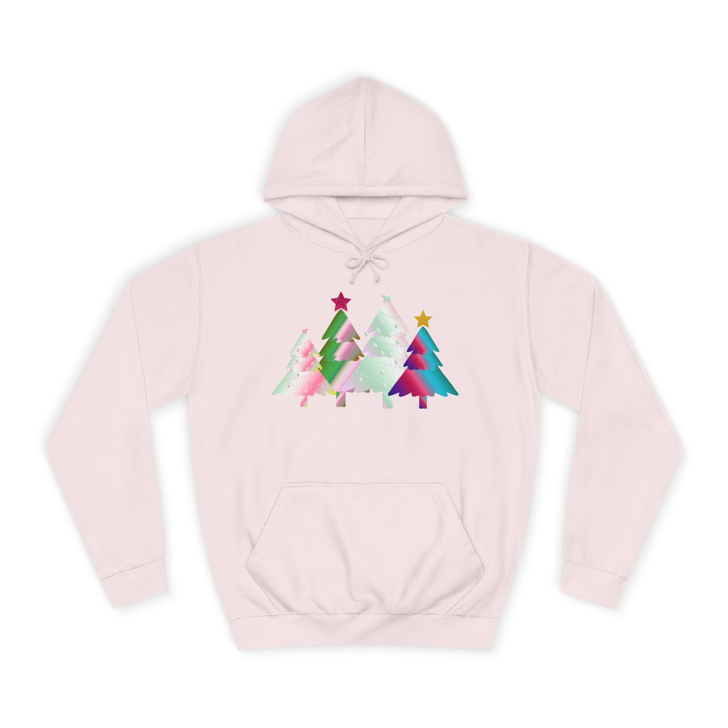 Colorful Holiday Trees Hoodie