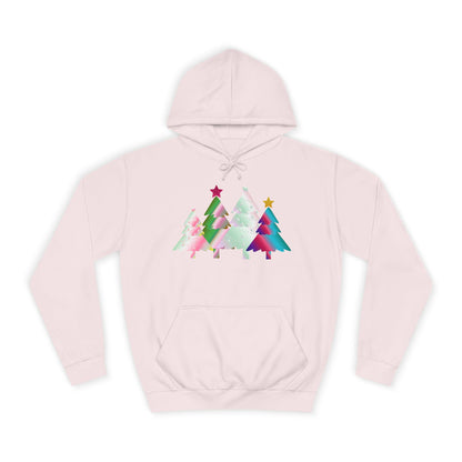 Colorful Holiday Trees Hoodie