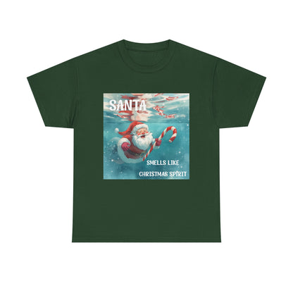 Santa Smells Like Christmas Spirit Tee
