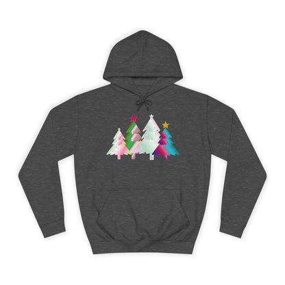 Colorful Holiday Trees Hoodie