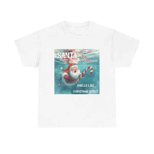 Santa Smells Like Christmas Spirit Tee