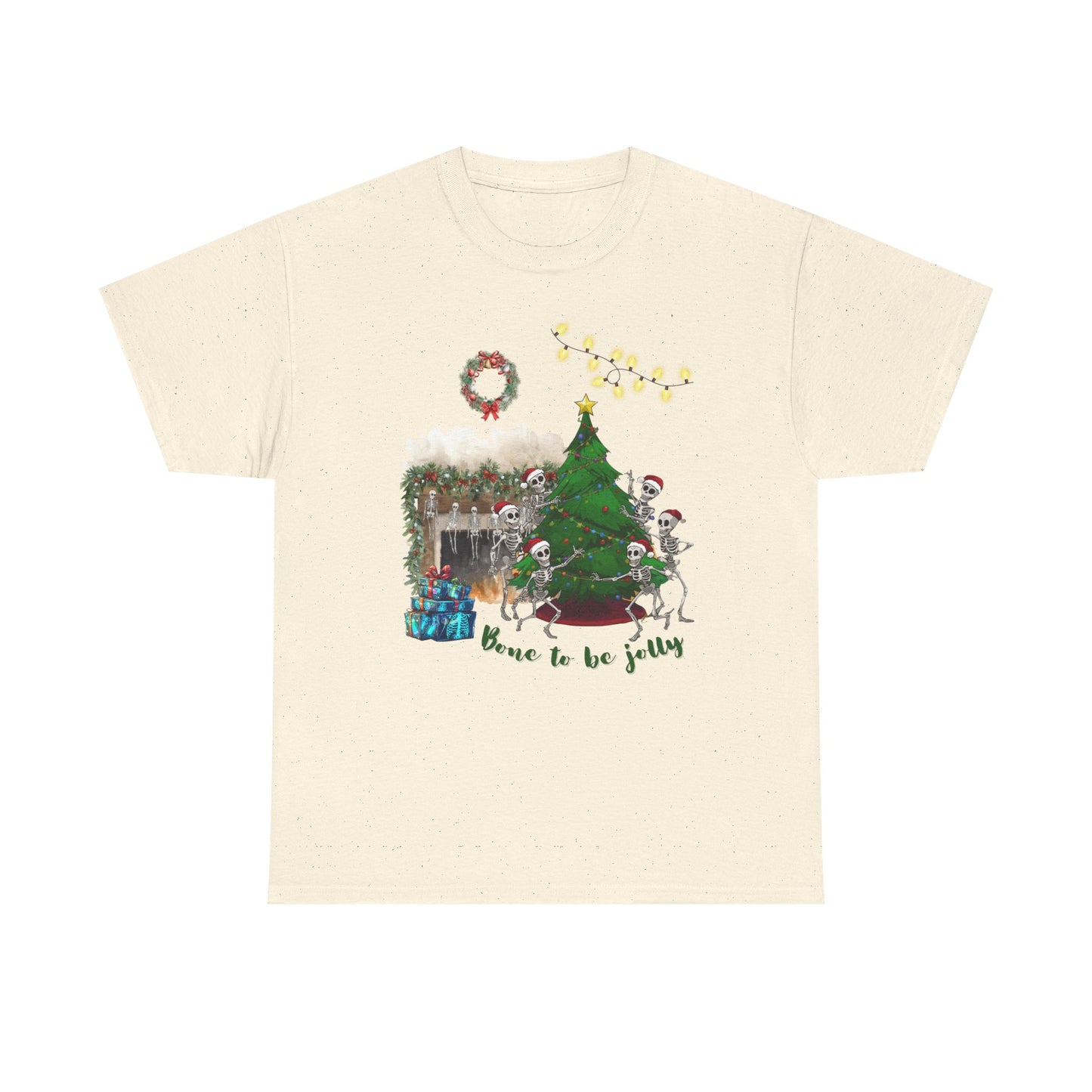 Christmas Radiology T-Shirt - Bone to be Jolly, Xray Skeletons
