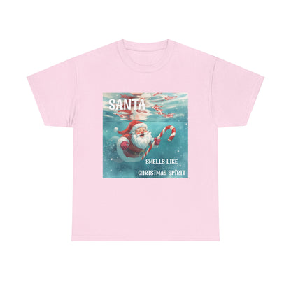 Santa Smells Like Christmas Spirit Tee