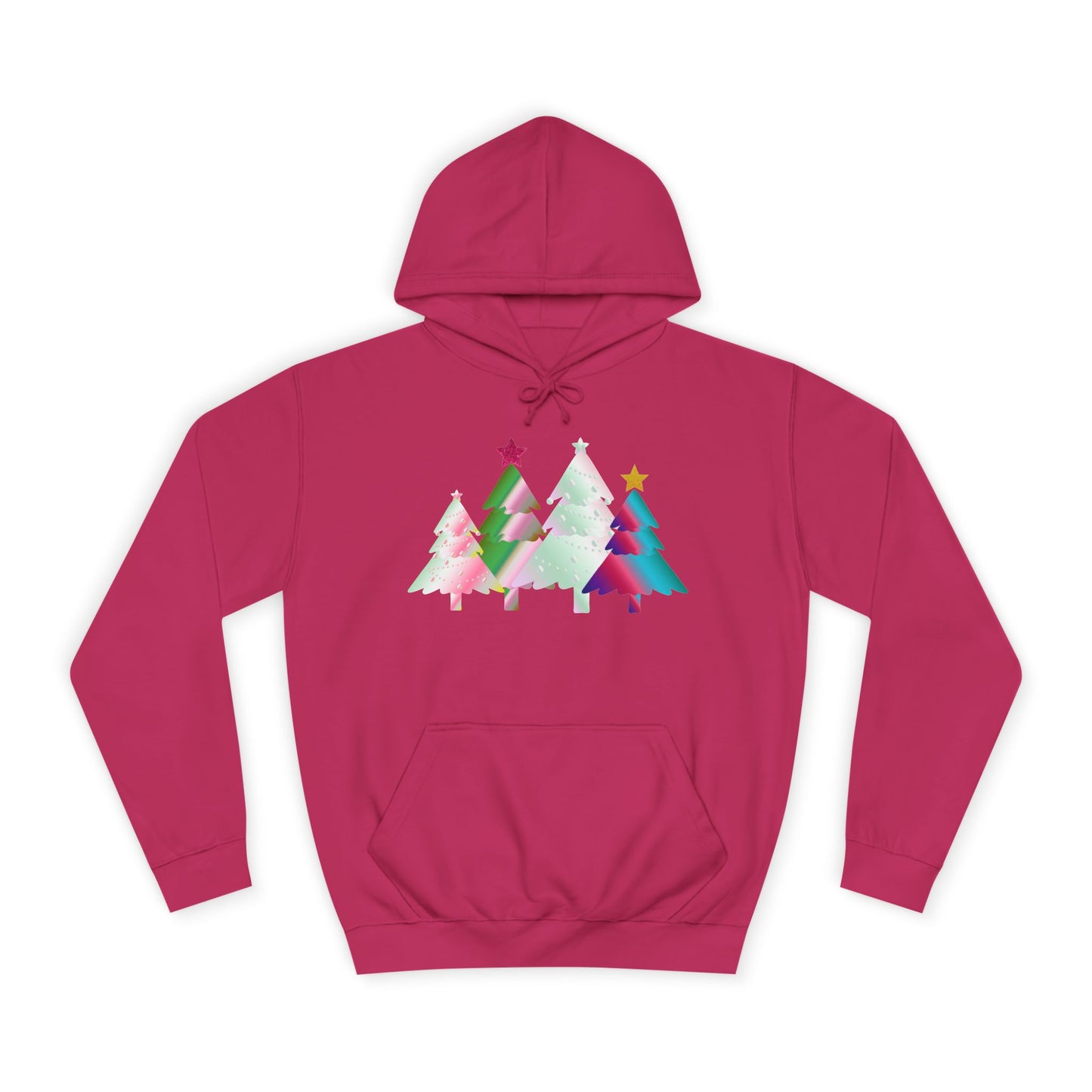 Colorful Holiday Trees Hoodie