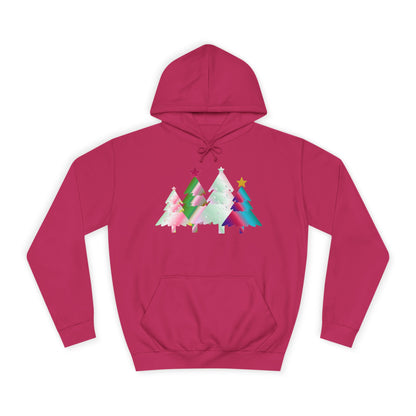Colorful Holiday Trees Hoodie