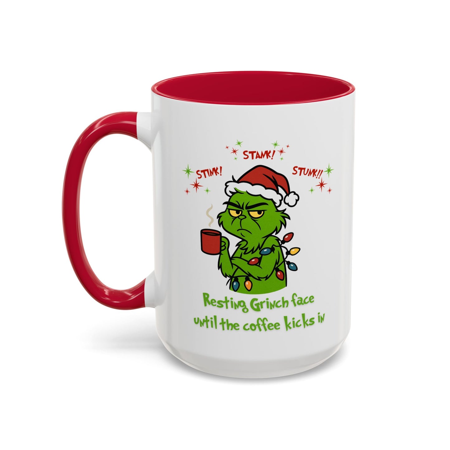 Colorful Grinchy Holiday Mug