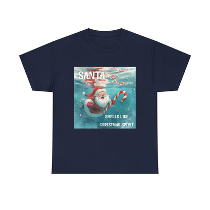 Santa Smells Like Christmas Spirit Tee