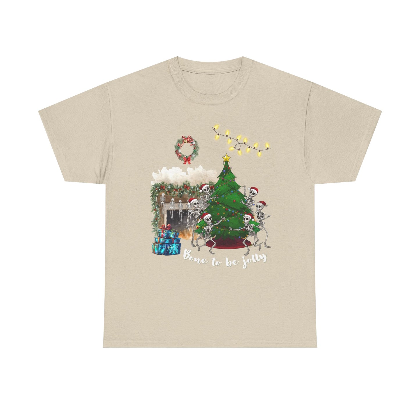 Christmas Radiology T-Shirt - Bone to be Jolly, Xray Skeletons