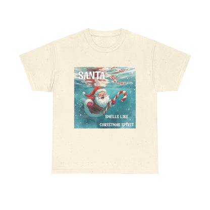 Santa Smells Like Christmas Spirit Tee
