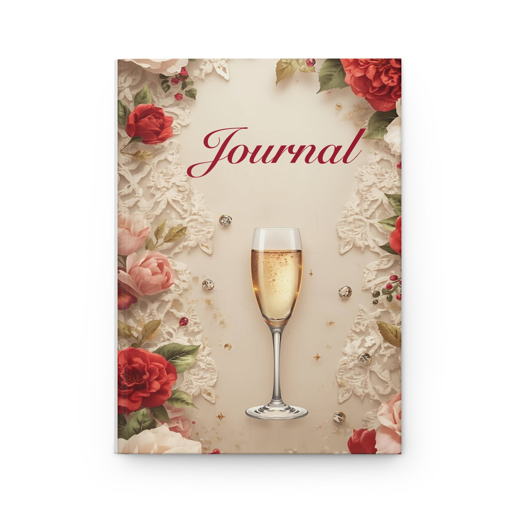 Champagne Floral Hardcover Journal