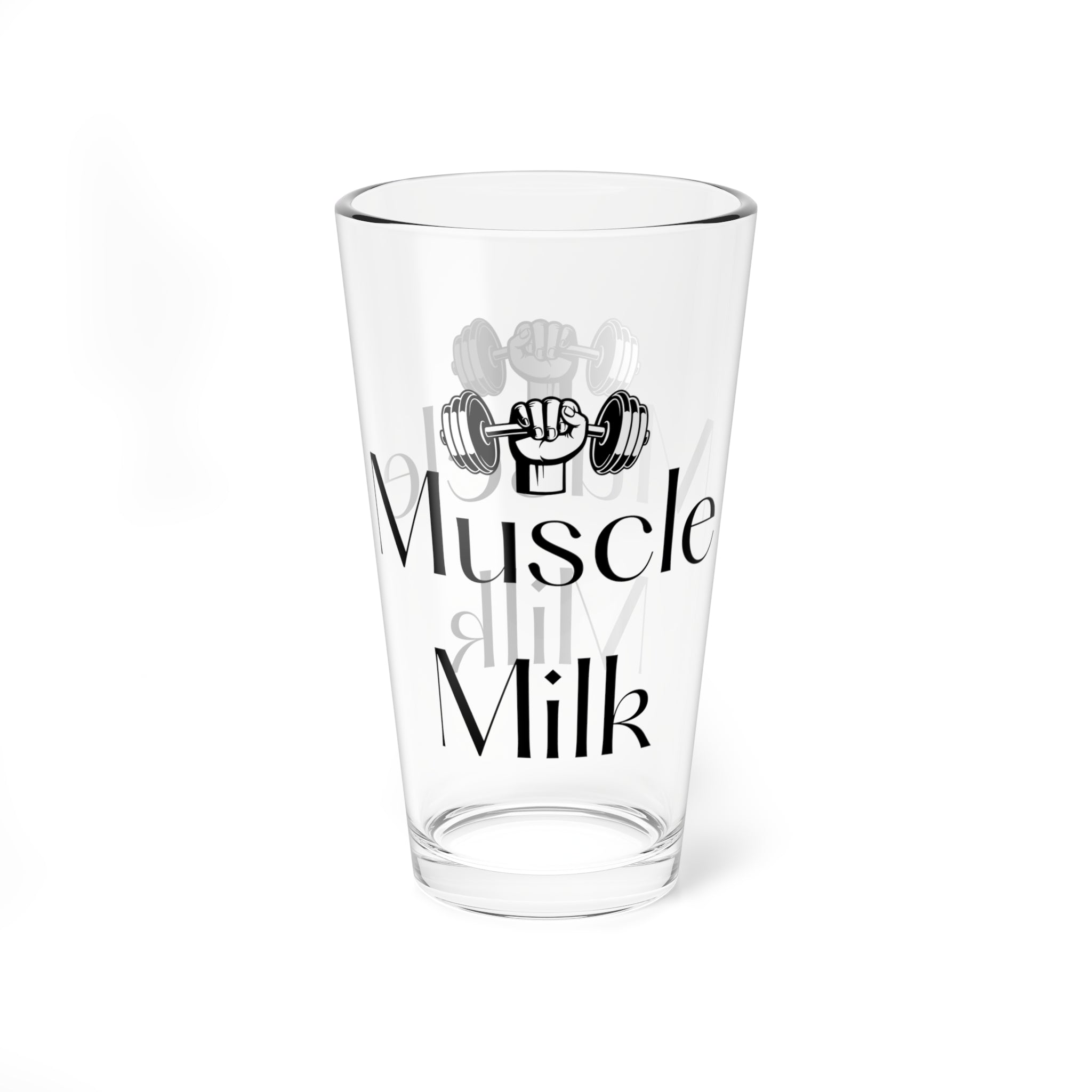Muscle Milk Mixing Glass - 16oz Fitness Drinkware