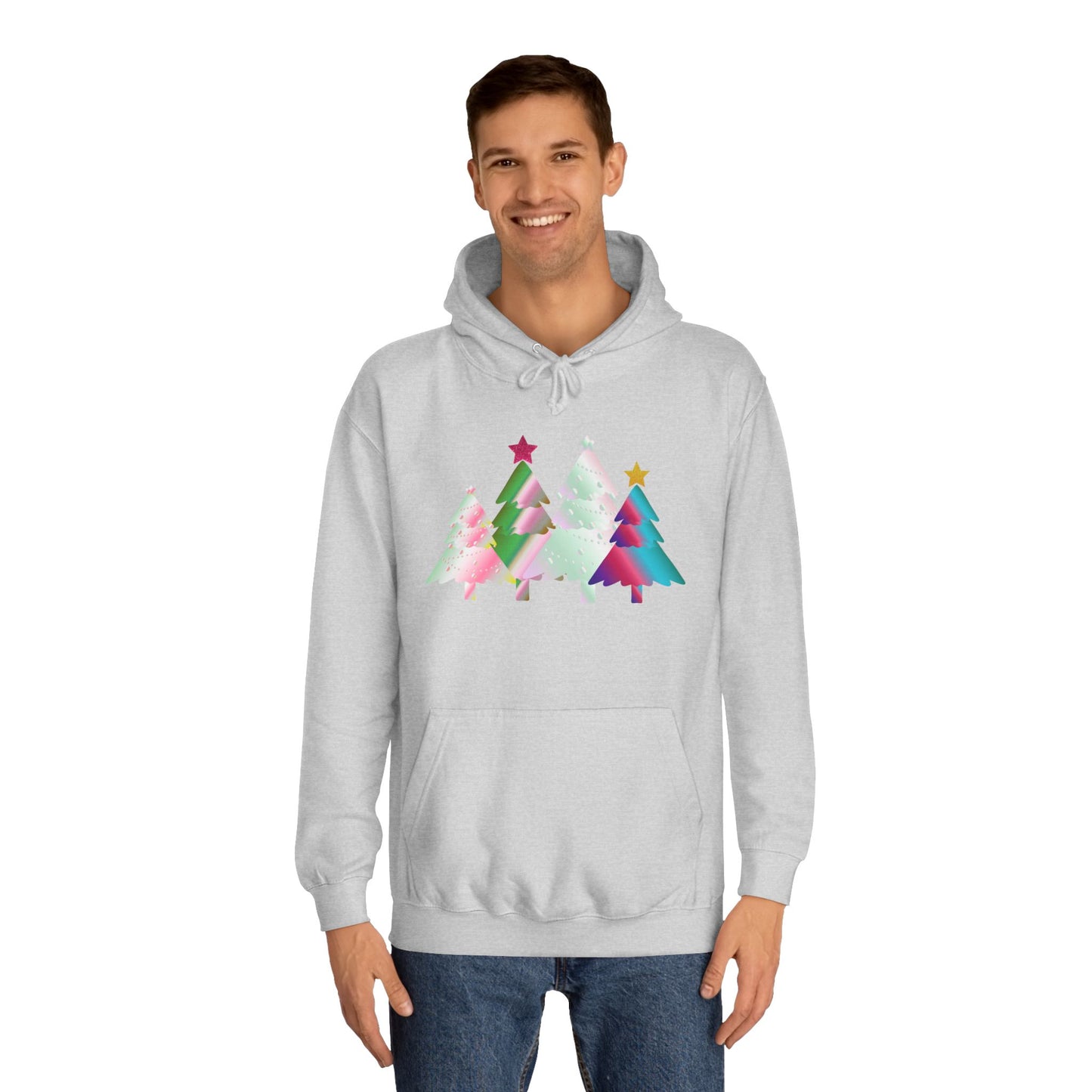 Colorful Holiday Trees Hoodie