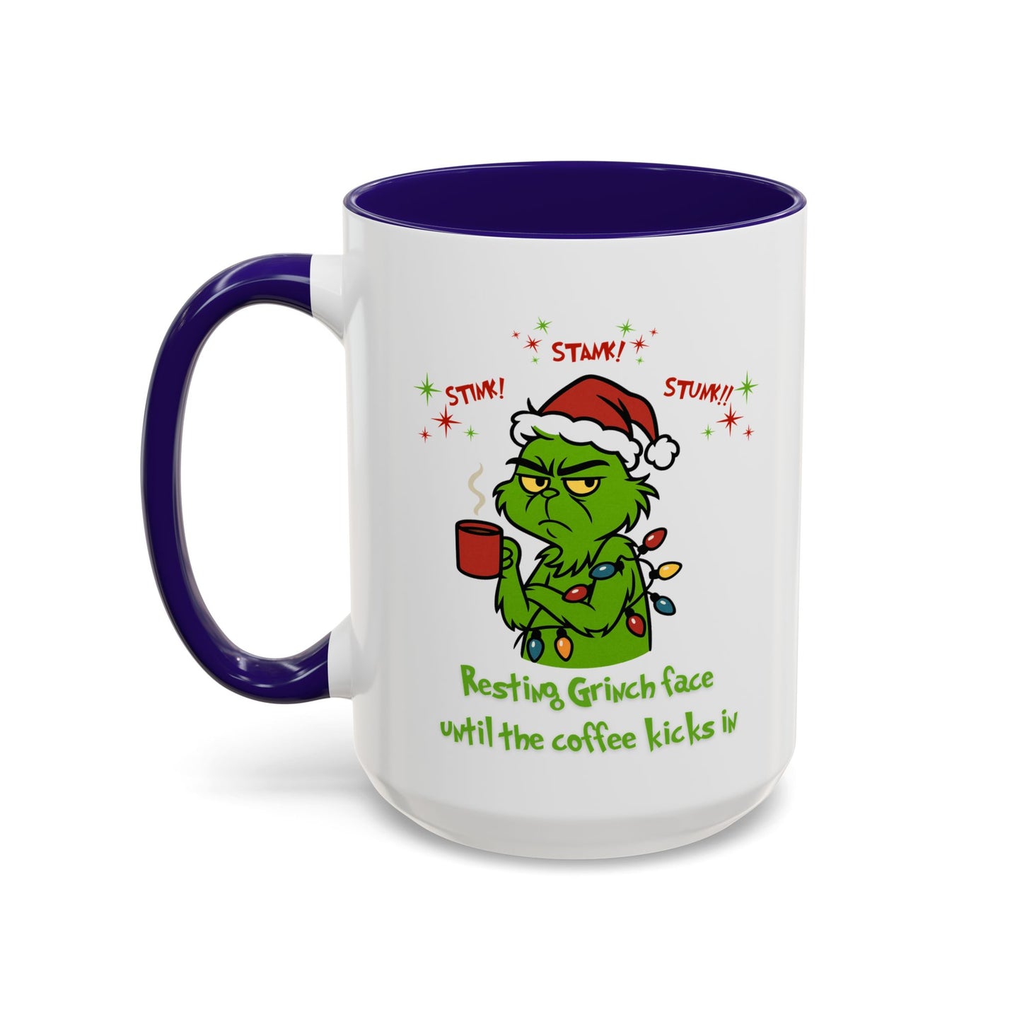 Colorful Grinchy Holiday Mug