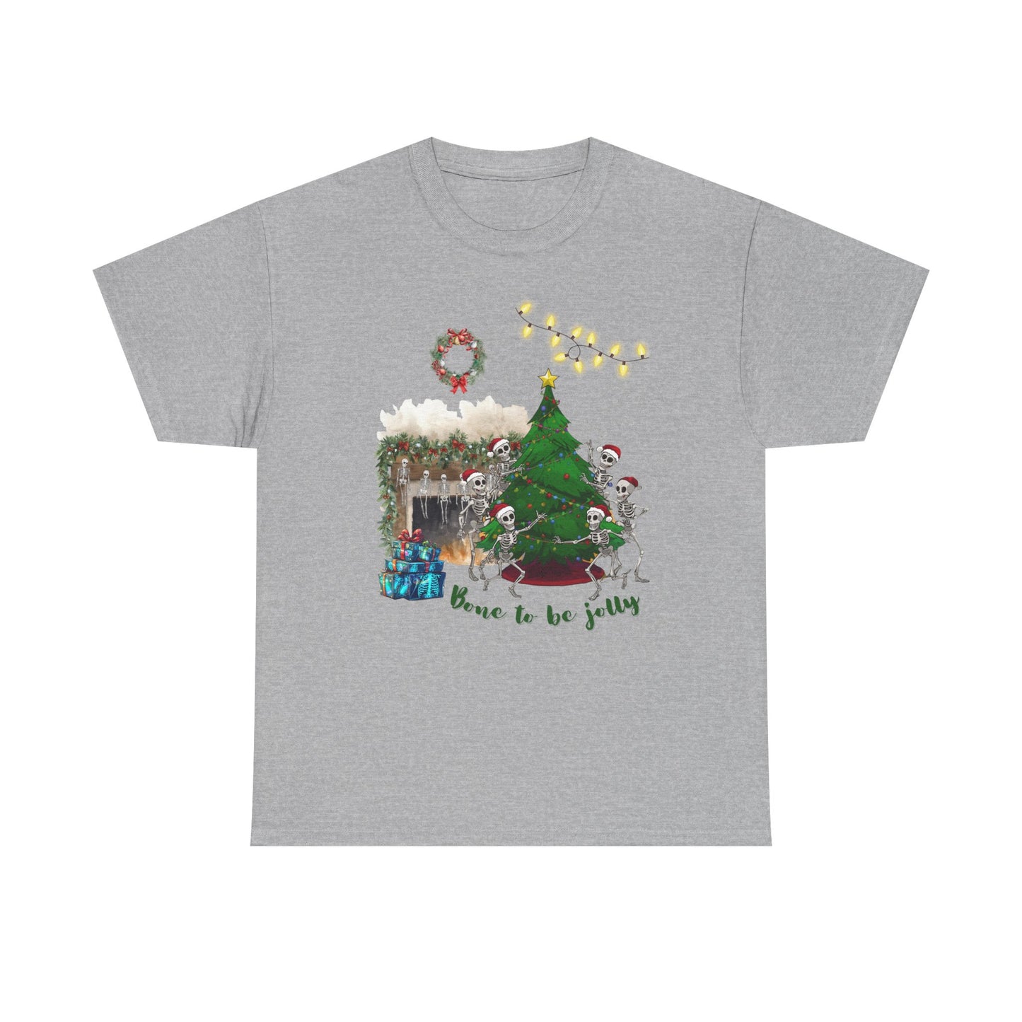 Christmas Radiology T-Shirt - Bone to be Jolly, Xray Skeletons