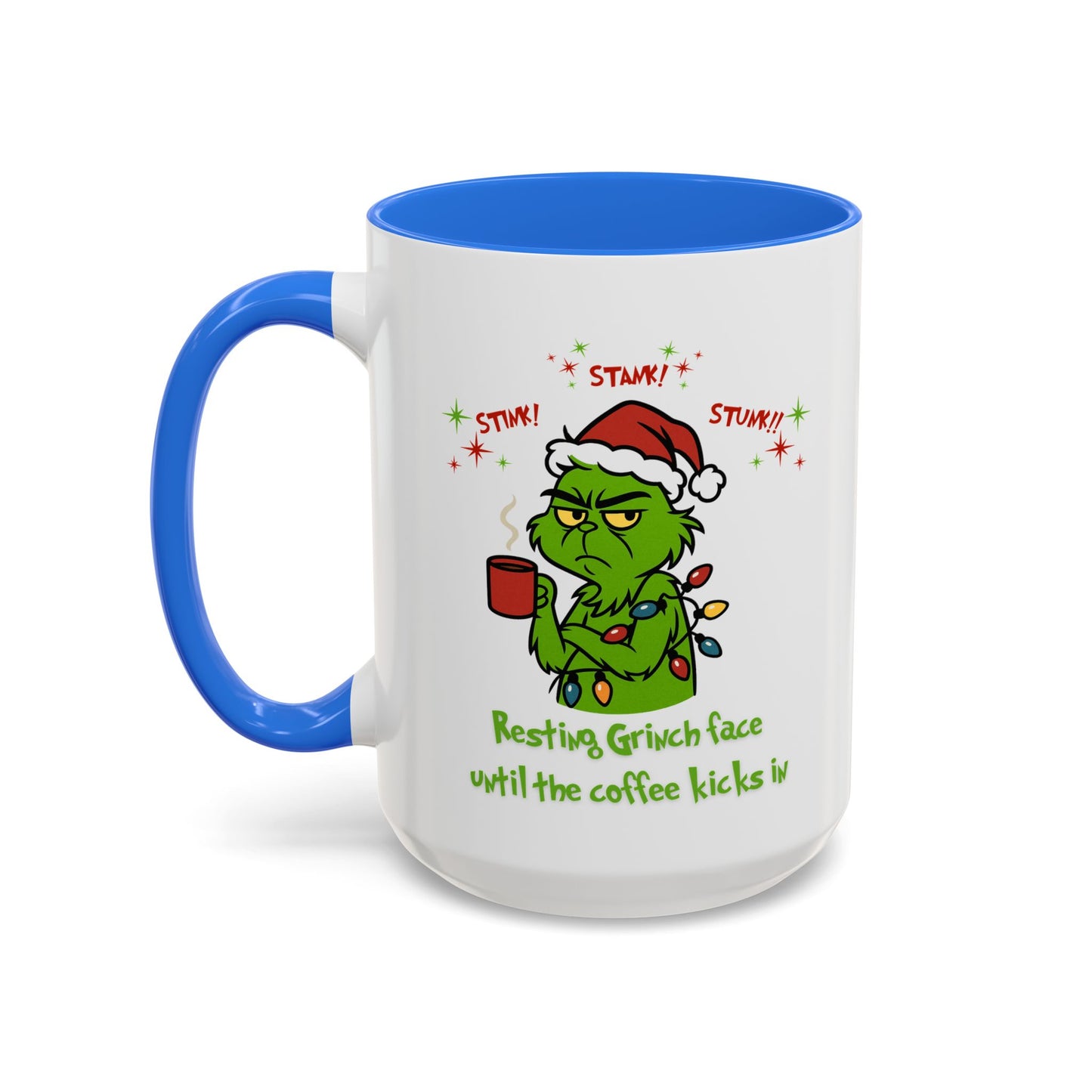 Colorful Grinchy Holiday Mug