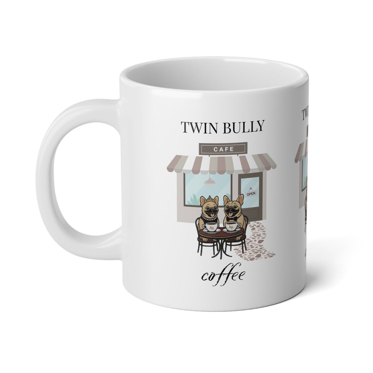 Jumbo Mug - Twin Bully Coffee Cafe 20oz