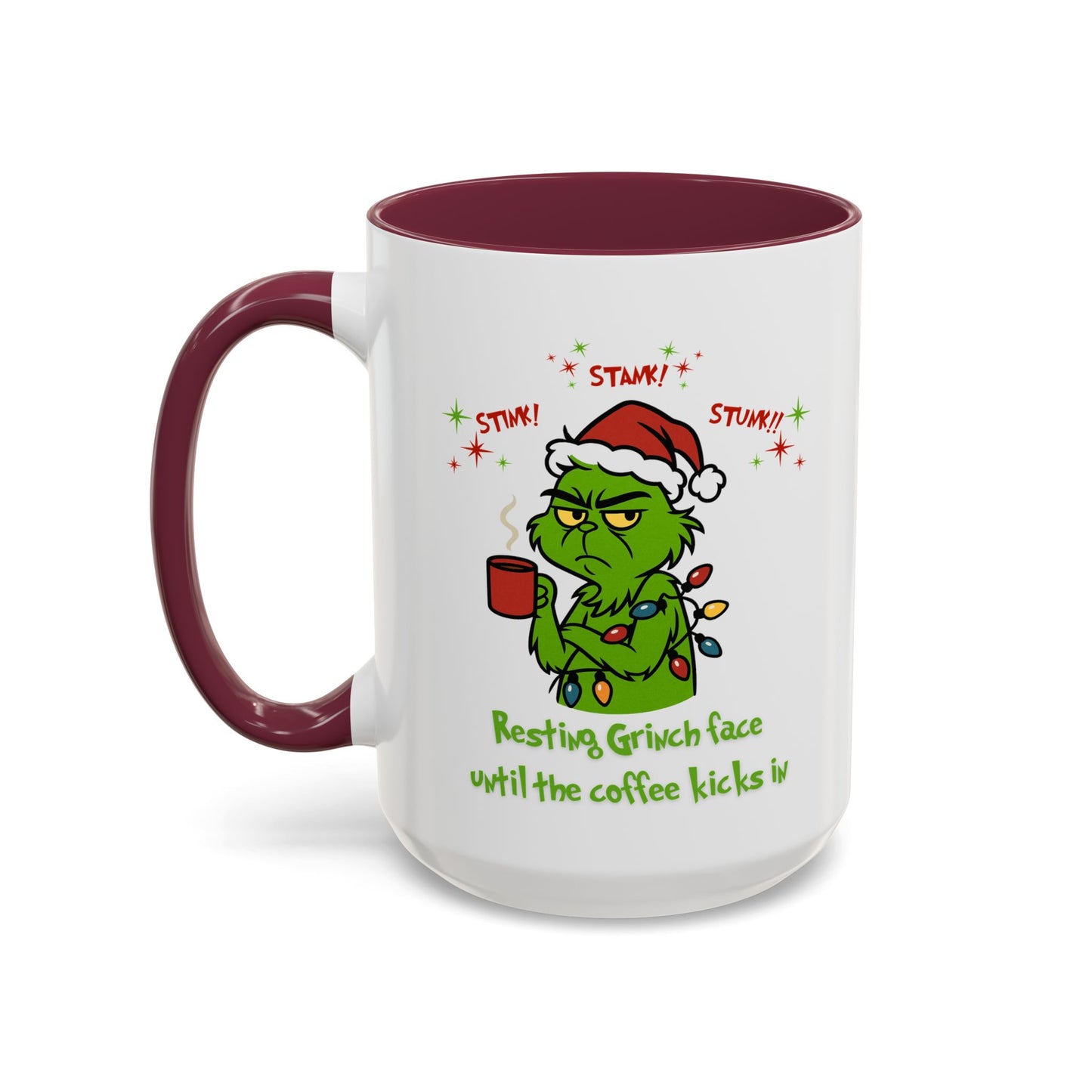 Colorful Grinchy Holiday Mug