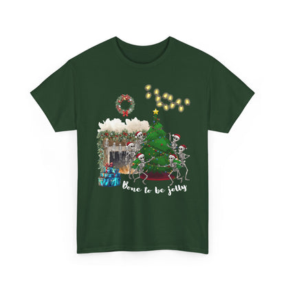 Christmas Radiology T-Shirt - Bone to be Jolly, Xray Skeletons