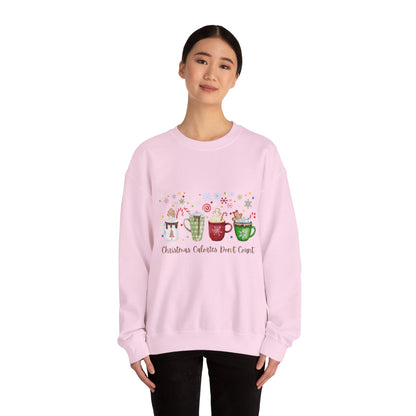 Christmas Calories Don’t Count Sweatshirt Cozy Holiday Crewneck