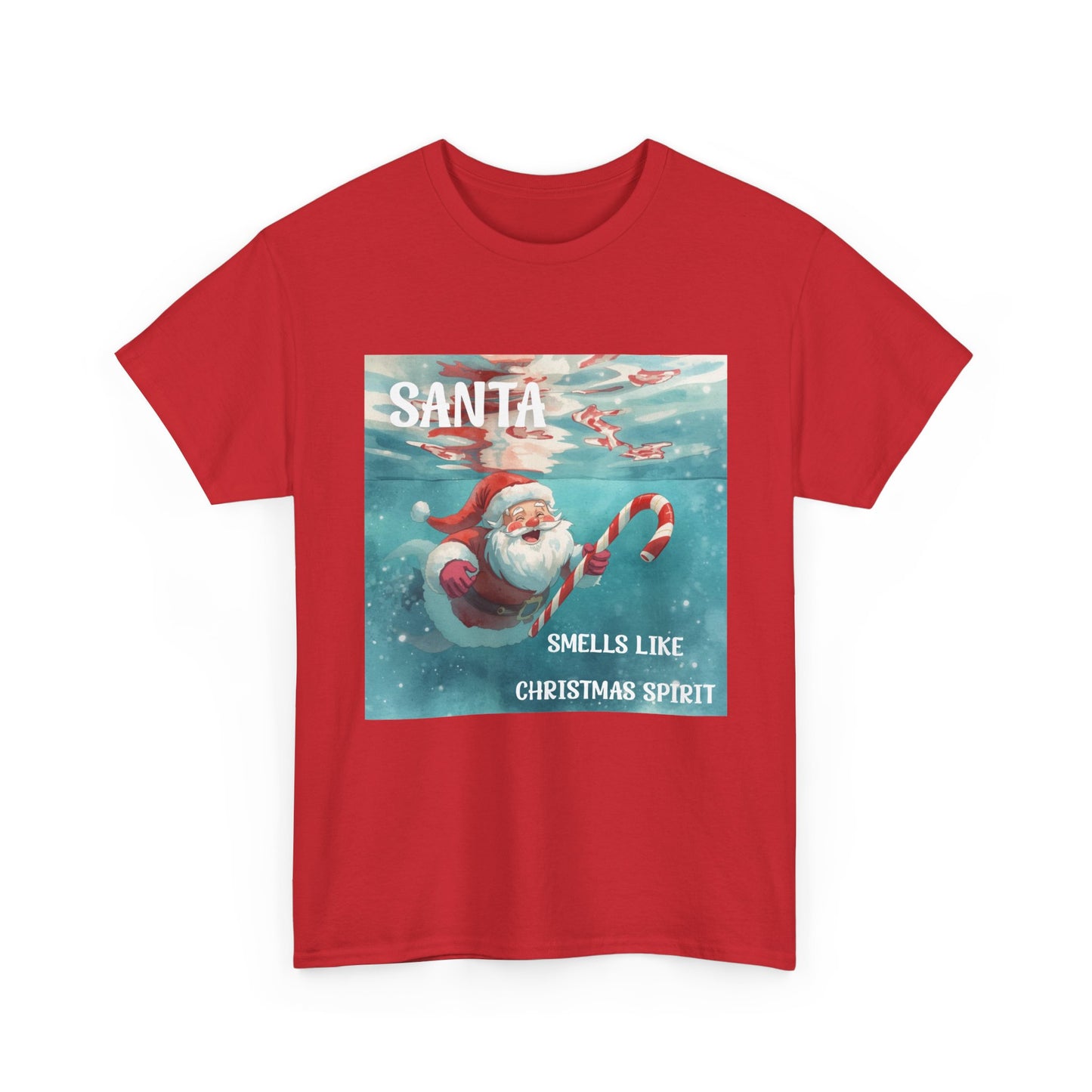 Santa Smells Like Christmas Spirit Tee