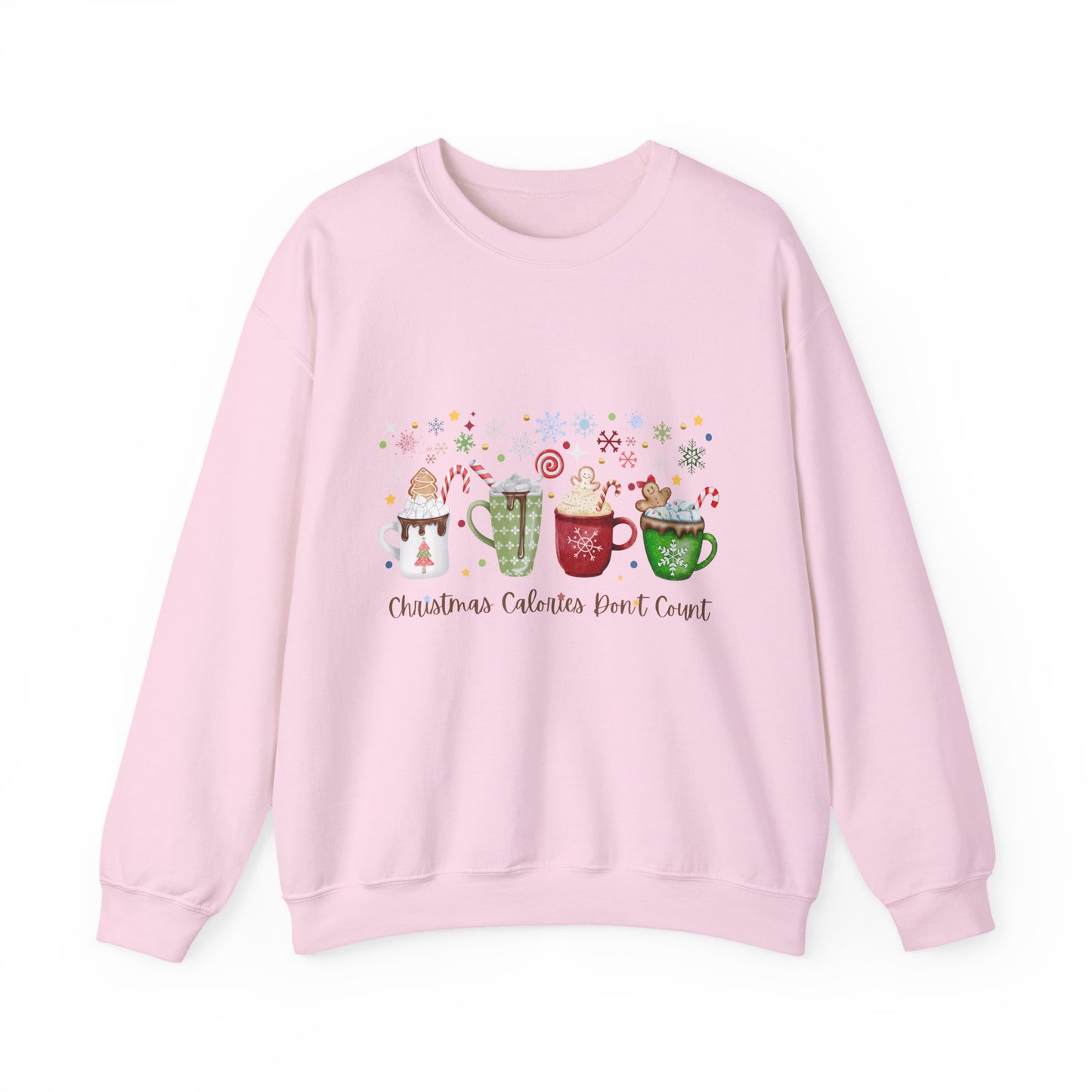 Christmas Calories Don’t Count Sweatshirt Cozy Holiday Crewneck