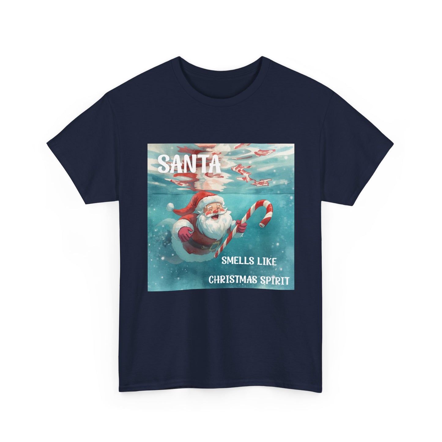 Santa Smells Like Christmas Spirit Tee