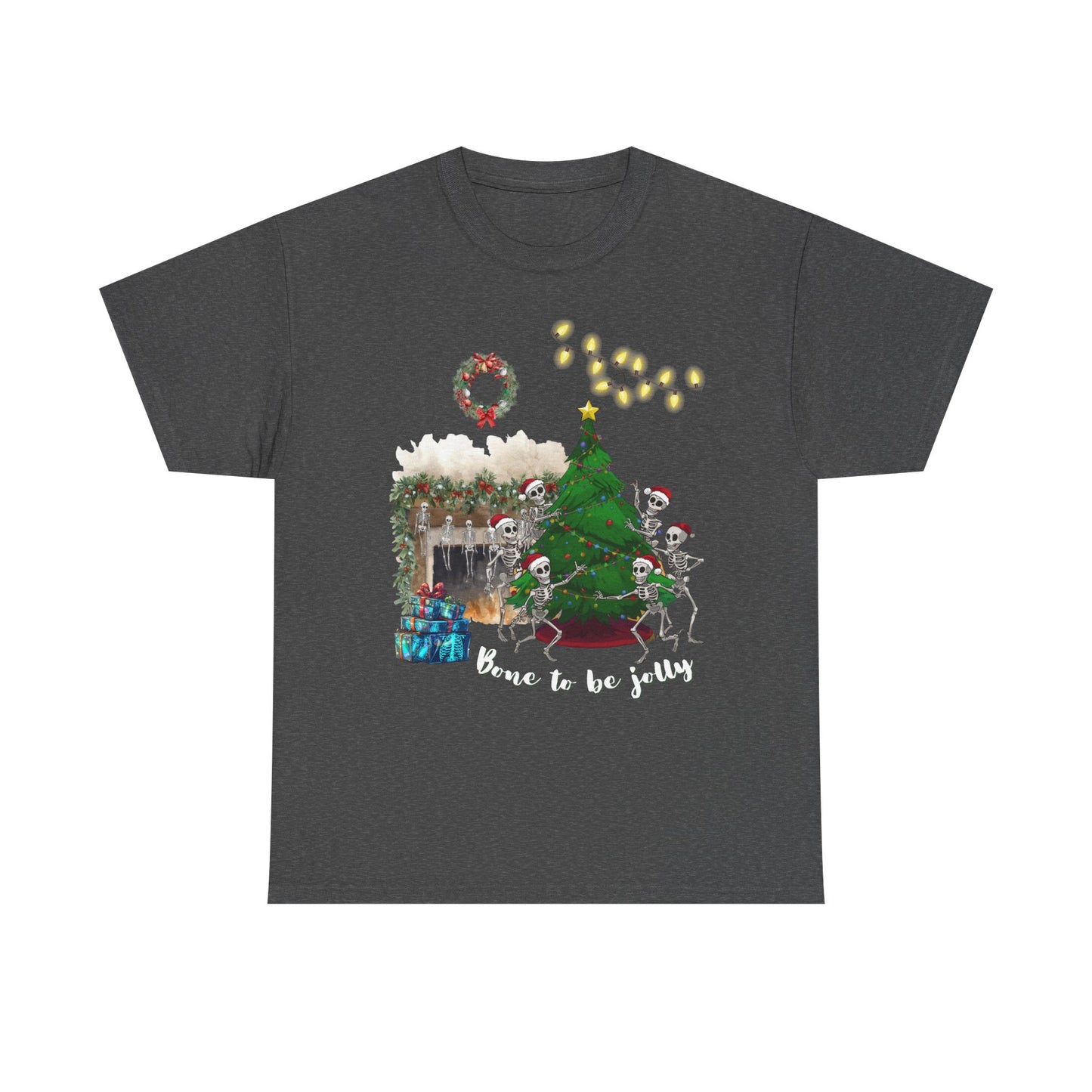 Christmas Radiology T-Shirt - Bone to be Jolly, Xray Skeletons