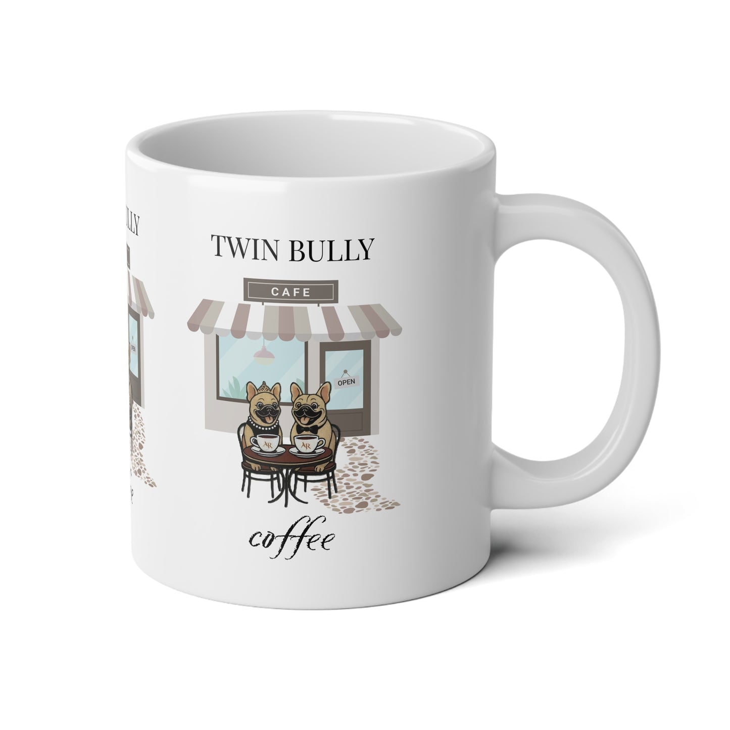 Jumbo Mug - Twin Bully Coffee Cafe 20oz