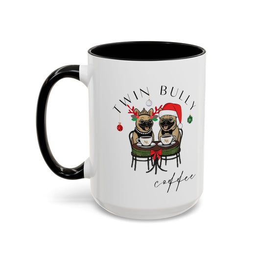 Twin Bully Coffee Festive Christmas Design Mug
